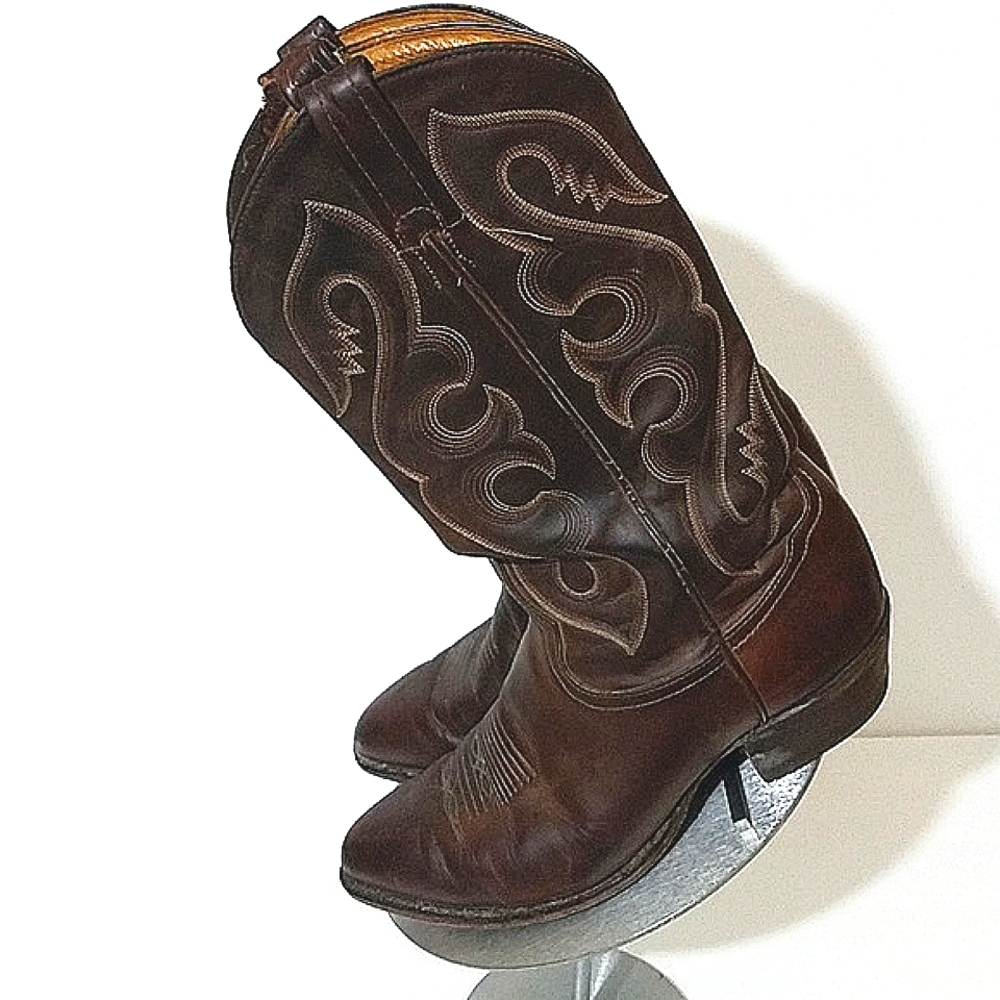 Tony Lama 8.5D Brown Mens Boots